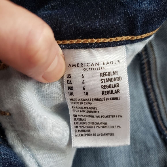 American Eagle Super Hi-Rise Jeggings Size 6 Regular - Picture 3 of 5